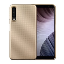 Gigapack Samsung Galaxy A7 (2018) szilikon telefonvédő (karbon minta, arany) tok és táska