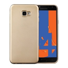 Gigapack Samsung Galaxy J4+ szilikon telefonvédő (karbon minta, arany) tok és táska