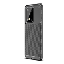 Gigapack Samsung Galaxy S20 Ultra Szilikon telefonvédő (légpárnás sarok, karbon minta, fekete) tok és táska