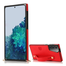 Gigapack Samsung Galaxy S21 Plus (SM-G996) szilikon telefonvédő (közepesen ütésálló) piros tok és táska