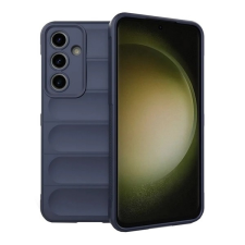 Gigapack Samsung Galaxy S24 FE (SM-S721) szilikon telefonvédő (ütésállóság, kameravédő, 3d) sötétkék tok és táska