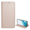 Gigapack Samsung Galaxy S25 Plus (SM-S936) tok álló, bőr hatású (flip, oldalra nyíló, asztali tartó) rozéarany 2