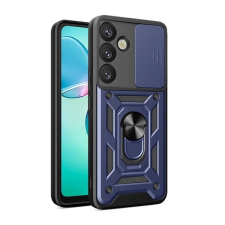 Gigapack Samsung Galaxy S25 (SM-S931) defender szilikon telefonvédő (ütésállóság, tartógyűrű, kameravédő) sötétkék tok és táska