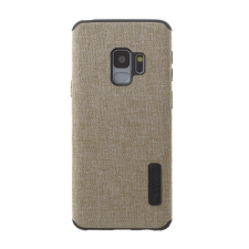 Gigapack Samsung Galaxy S9 (SM-G960) szilikon telefonvédő (textil bevonat) világosbarna tok és táska