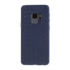 Gigapack Samsung Galaxy S9 szilikon telefonvédő (bőr hatású, fonott minta, kék)