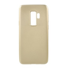 Gigapack Samsung Galaxy S9+ szilikon telefonvédő (karbon minta, arany) tok és táska