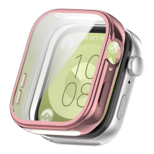 Gigapack Szilikon keret (BUMPER, ütésálló) RÓZSASZÍN Huawei Watch Fit 3 okosóra kellék