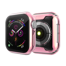 Gigapack Szilikon keret (ütésálló) RÓZSASZÍN Apple Watch Series 7 45mm okosóra kellék