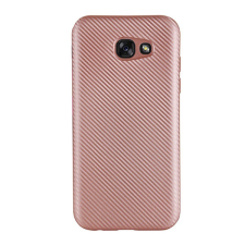 Gigapack Szilikon telefonvédő (karbon minta) ROZÉARANY [Samsung Galaxy A3 (2017) SM-A320F] (5996457704736) mobiltelefon kellék