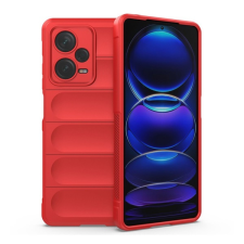Gigapack Szilikon telefonvédő (közepesen ütésálló, kamera védelem, 3D minta) PIROS Xiaomi Redmi Note 12 Pro Plus tok és táska