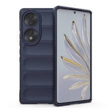 Gigapack Szilikon telefonvédő (közepesen ütésálló, kamera védelem, 3D minta) SÖTÉTKÉK Honor 70 tok és táska