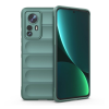 Gigapack Szilikon telefonvédő (közepesen ütésálló, kamera védelem, 3D minta) SÖTÉTZÖLD Xiaomi 12 Pro