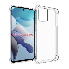 Gigapack Szilikon telefonvédő (közepesen ütésálló, légpárnás sarok) ÁTLÁTSZÓ Motorola Moto G53 (XT2335) tok és táska