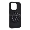 Gigapack Szilikon telefonvédő (matt, kameravédő, tapadókorong) FEKETE (GP-187389)