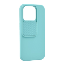 Gigapack Szilikon telefonvédő (matt, mikrofiber plüss belső, kamera védelem) MENTAZÖLD Apple iPhone 15 Pro tok és táska