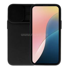 Gigapack Szilikon telefonvédő (matt, mikrofiber plüss belső, kameravédő) FEKETE (GP-172517) tok és táska
