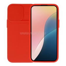 Gigapack Szilikon telefonvédő (matt, mikrofiber plüss belső, kameravédő) PIROS (GP-167060) tok és táska