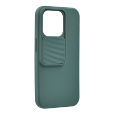 Gigapack Szilikon telefonvédő (matt, mikrofiber plüss belső, kameravédő) SÖTÉTZÖLD tok és táska