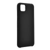 Gigapack Szilikon telefonvédő (matt, mikrofiber plüss karcolásmentesítő belső, prémium) FEKETE