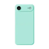 Gigapack Szilikon telefonvédő (matt, mikrofiber plüss karcolásmentesítő belső, prémium) MENTAZÖLD (GP-191422)