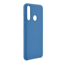 Gigapack Szilikon telefonvédő (matt, mikrofiber plüss karcolásmentesítő belső, prémium) SÖTÉTKÉK Huawei Y6p tok és táska