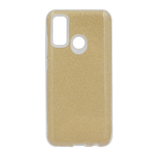 Gigapack Szilikon telefonvédő (műanyag belső, csillogó hátlap) ARANY [Huawei P Smart (2020)] (5996457995554) tok és táska