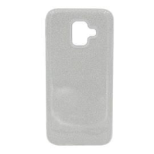 Gigapack Szilikon telefonvédő (műanyag belső, csillogó hátlap) EZÜST (GP-80769) tok és táska