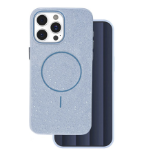 Gigapack Szilikon telefonvédő (műanyag hátlap, kameravédő, MagSafe, csillogó) VILÁGOSKÉK Apple iPhone 14 Pro tok és táska