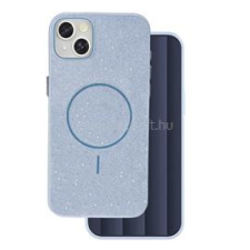 Gigapack Szilikon telefonvédő (műanyag hátlap, kameravédő, MagSafe, csillogó) VILÁGOSKÉK (GP-171537) tok és táska