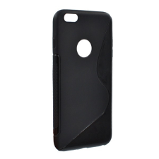 Gigapack Szilikon telefonvédő (S-line, logó kivágás) FEKETE tok és táska