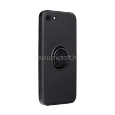 Gigapack Szilikon telefonvédő (tartógyűrű, mikrofiber plüss belső, mágneses, kameravédő) FEKETE (GP-124135) tok és táska