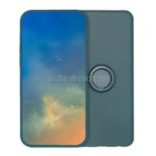 Gigapack Szilikon telefonvédő (tartógyűrű, mikrofiber plüss belső, mágneses, kameravédő) SÖTÉTZÖLD (GP-180562) tok és táska