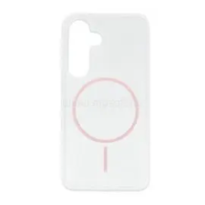 Gigapack Szilikon telefonvédő (ultravékony, műanyag hátlap, MagSafe, légpárnás sarok) RÓZSASZÍN (GP-171563) tok és táska