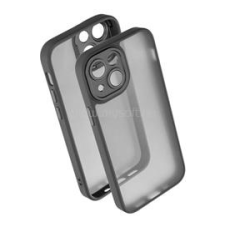 Gigapack Szilikon telefonvédő (ütésállóság, akril hátlap, kameravédő) FEKETE (GP-153348) tok és táska