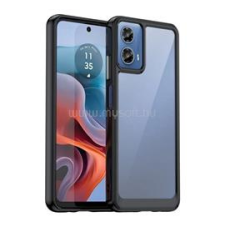 Gigapack Szilikon telefonvédő (ütésállóság, átlátszó hátlap) FEKETE (GP-159099) tok és táska