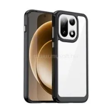 Gigapack Szilikon telefonvédő (ütésállóság, átlátszó hátlap) FEKETE (GP-183610) tok és táska