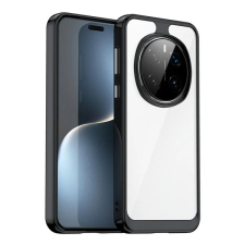 Gigapack Szilikon telefonvédő (ütésállóság, átlátszó hátlap) FEKETE Honor Magic7 Pro tok és táska