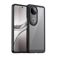 Gigapack Szilikon telefonvédő (ütésállóság, átlátszó hátlap) FEKETE Vivo V50 tok és táska