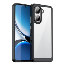 Gigapack Szilikon telefonvédő (ütésállóság, átlátszó hátlap) FEKETE Xiaomi Poco X7 Pro mobiltelefon kellék
