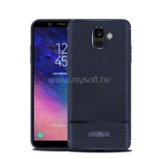 Gigapack Szilikon telefonvédő (ütésállóság, bőr hatású, szálcsiszolt) SÖTÉTKÉK (GP-77631) tok és táska