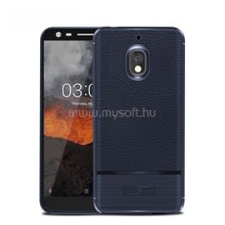 Gigapack Szilikon telefonvédő (ütésállóság, bőr hatású, szálcsiszolt) SÖTÉTKÉK (GP-79566) tok és táska