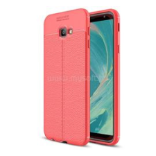 Gigapack Szilikon telefonvédő (ütésállóság, bőr hatású, varrás minta) PIROS (GP-82133) tok és táska