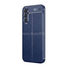 Gigapack Szilikon telefonvédő (ütésállóság, bőr hatású, varrás minta) SÖTÉTKÉK (GP-141364) tok és táska