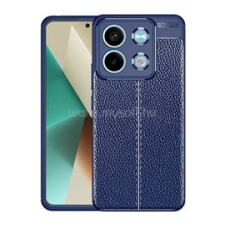 Gigapack Szilikon telefonvédő (ütésállóság, bőr hatású, varrás minta) SÖTÉTKÉK (GP-154862) tok és táska