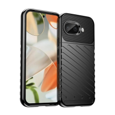 Gigapack Szilikon telefonvédő (ütésállóság, csíkos, dombor minta) FEKETE tok és táska