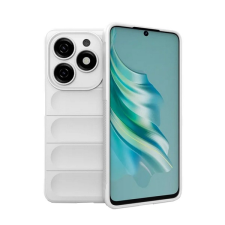Gigapack Szilikon telefonvédő (ütésállóság, kameravédő, 3D) FEHÉR Tecno Spark 20 tok és táska