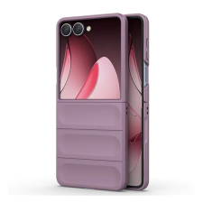 Gigapack Szilikon telefonvédő (ütésállóság, kameravédő, 3D) LILA Samsung Galaxy Z Flip7 (SM-F766) tok és táska