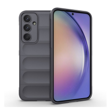 Gigapack Szilikon telefonvédő (ütésállóság, kameravédő, 3D) SÖTÉTSZÜRKE Samsung Galaxy A35 5G (SM-A356) tok és táska