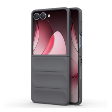 Gigapack Szilikon telefonvédő (ütésállóság, kameravédő, 3D) SÖTÉTSZÜRKE Samsung Galaxy Z Flip7 (SM-F766) tok és táska