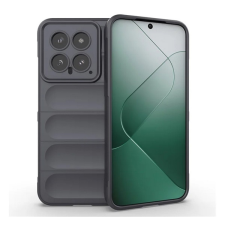 Gigapack Szilikon telefonvédő (ütésállóság, kameravédő, 3D) SÖTÉTSZÜRKE Xiaomi 14 5G tok és táska